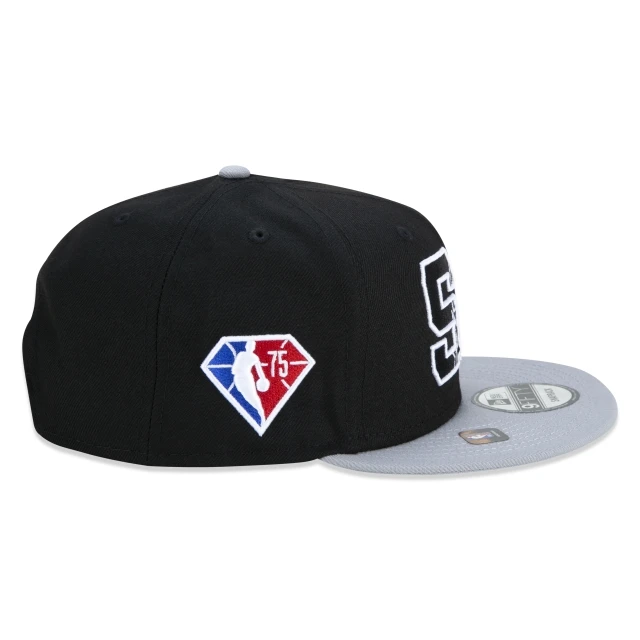 Boné 9FIFTY San Antonio Spurs NBA Authentic Draft Series Aba Reta Preto