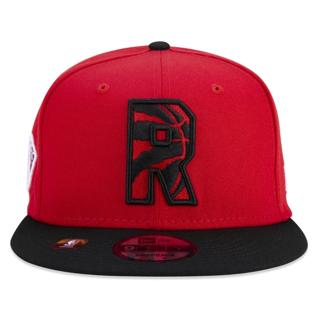 Boné 9FIFTY Toronto Raptors NBA Authentic Draft Series Aba Reta Vermelho
