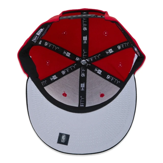 Boné 9FIFTY Toronto Raptors NBA Authentic Draft Series Aba Reta Vermelho