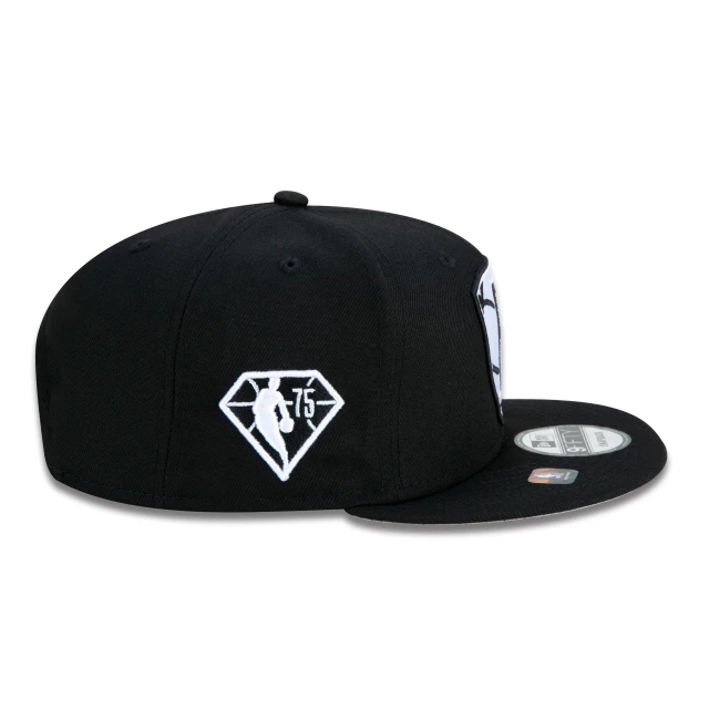 Boné 9FIFTY Brooklyn Nets NBA Authentic Draft Series Aba Reta Preto