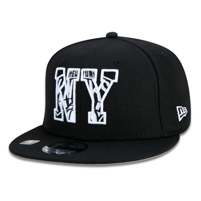 Boné 9FIFTY New York Knicks NBA Authentic Draft Series Aba Reta Preto