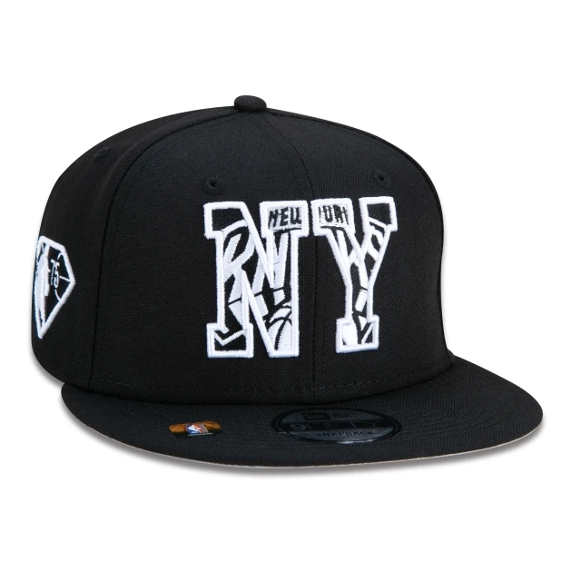 Boné 9FIFTY New York Knicks NBA Authentic Draft Series Aba Reta Preto
