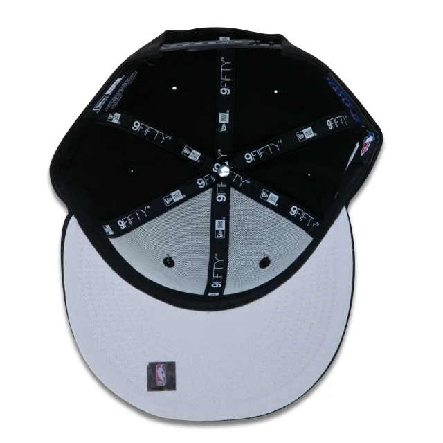 Boné 9FIFTY Philadelphia 76ers NBA Authentic Draft Series Aba Reta Preto