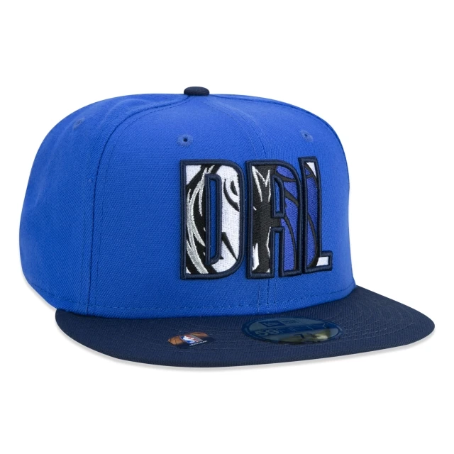 Boné 59FIFTY Dallas Mavericks NBA Authentic Draft Series Aba Reta Azul