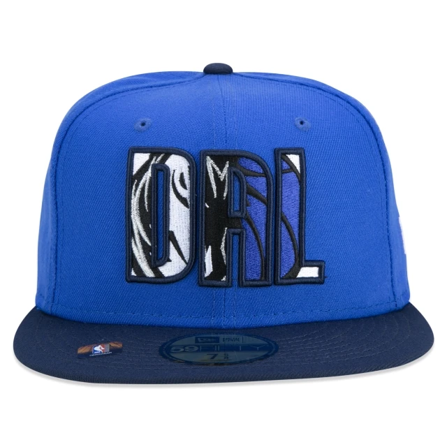 Boné 59FIFTY Dallas Mavericks NBA Authentic Draft Series Aba Reta Azul