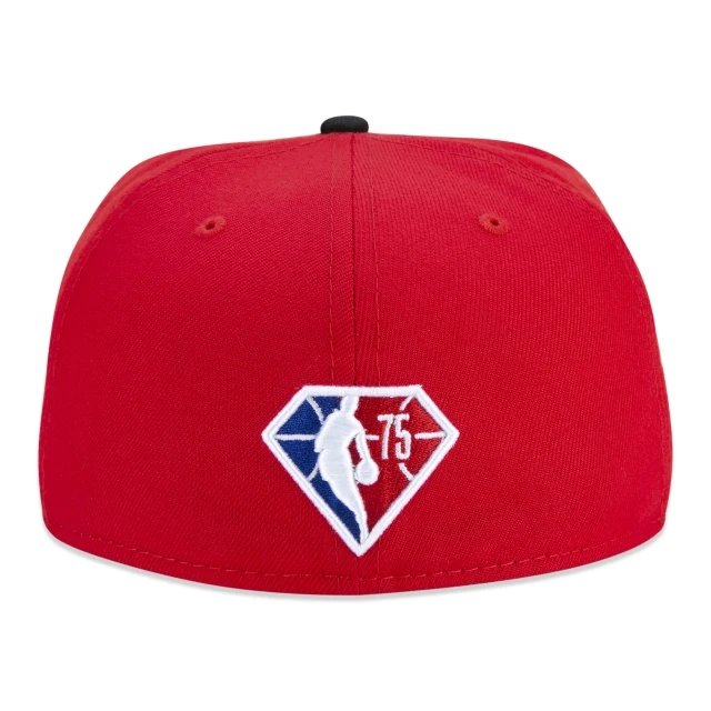 Boné 59FIFTY Houston Rockets NBA Authentic Draft Series Aba Reta Vermelho