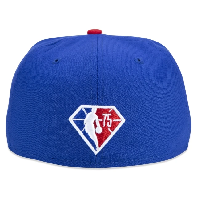 Boné 59FIFTY Philadelphia 76ers NBA Authentic Draft Series Aba Reta Azul
