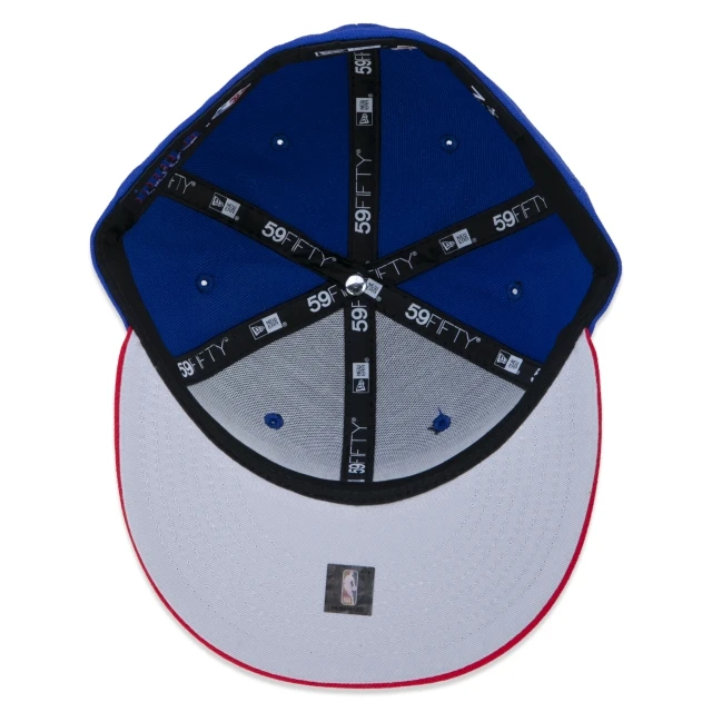 Boné 59FIFTY Philadelphia 76ers NBA Authentic Draft Series Aba Reta Azul