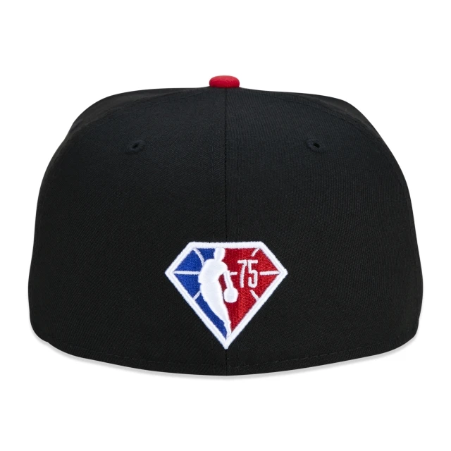 Boné 59FIFTY Portland Trailblazers NBA Authentic Draft Series Aba Reta Preto