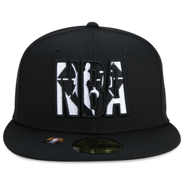 Boné 59FIFTY NBA NBA Authentic Draft Series Aba Reta Preto