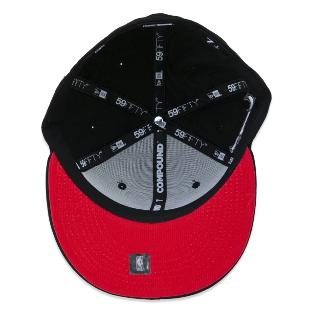 Boné 59FIFTY Chicago Bulls NBA Compound Aba Reta Preto