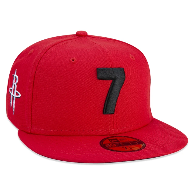Boné 59FIFTY Houston Rockets NBA Compound "7" Aba Reta Vermelho