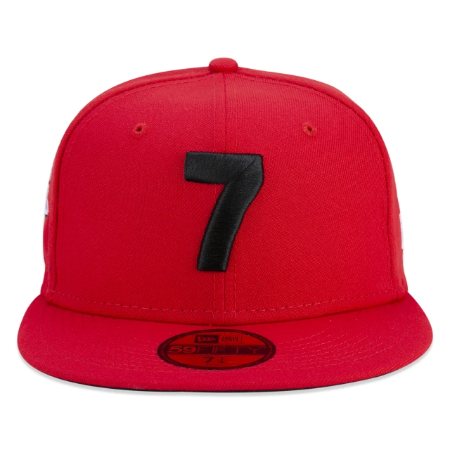 Boné 59FIFTY Houston Rockets NBA Compound "7" Aba Reta Vermelho