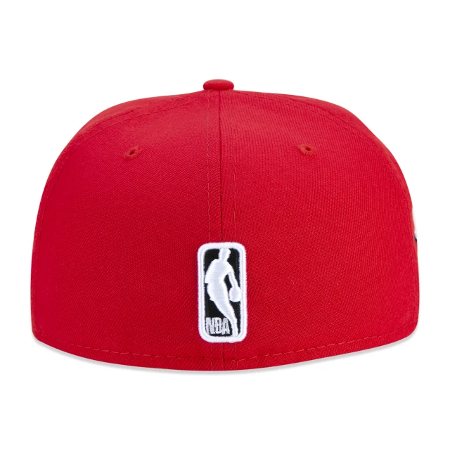 Boné 59FIFTY Houston Rockets NBA Compound "7" Aba Reta Vermelho