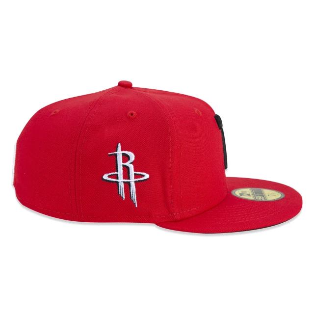 Boné 59FIFTY Houston Rockets NBA Compound "7" Aba Reta Vermelho