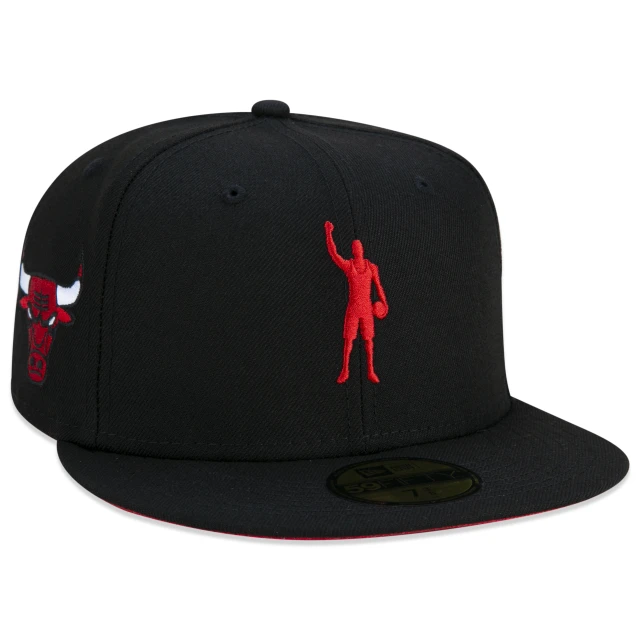 Boné 59FIFTY Chicago Bulls NBA Compound Aba Reta Preto
