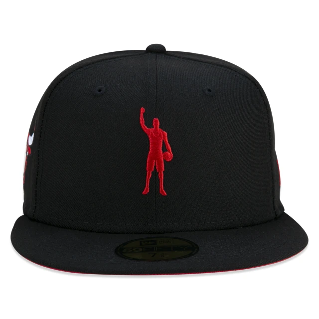 Boné 59FIFTY Chicago Bulls NBA Compound Aba Reta Preto
