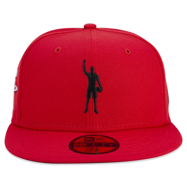 Boné 59FIFTY Houston Rockets NBA Compound Aba Reta Vermelho