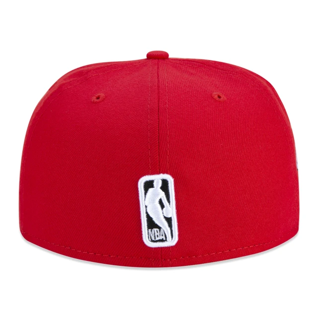 Boné 59FIFTY Houston Rockets NBA Compound Aba Reta Vermelho