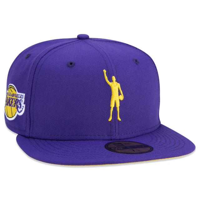 Boné 59FIFTY Los Angeles Lakers NBA Compound Aba Reta Roxo