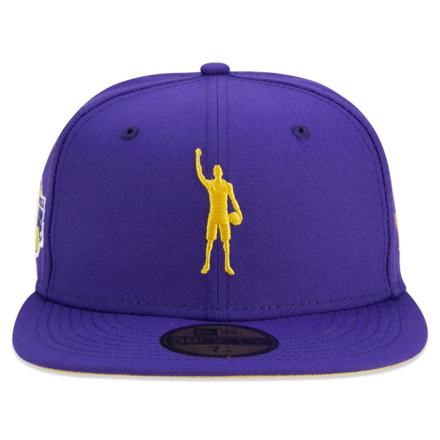 Boné 59FIFTY Los Angeles Lakers NBA Compound Aba Reta Roxo