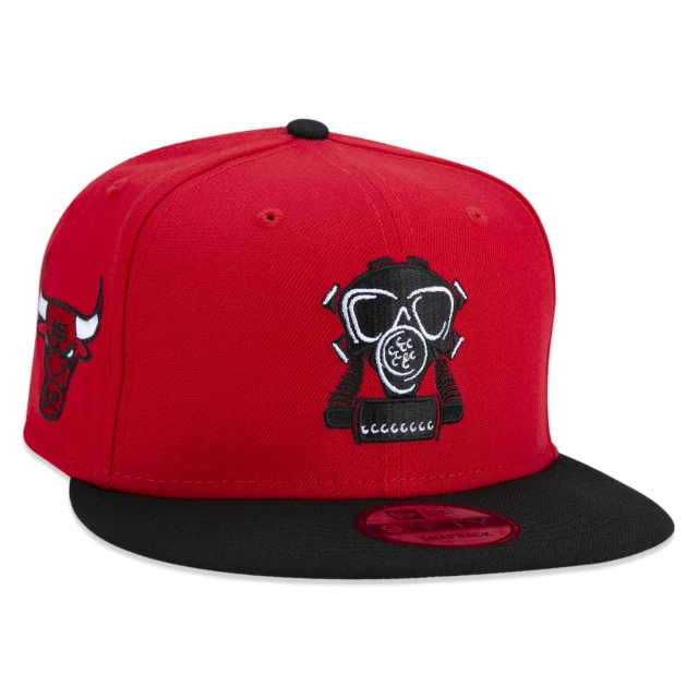 Boné 9FIFTY Chicago Bulls NBA Compound Aba Reta Vermelho