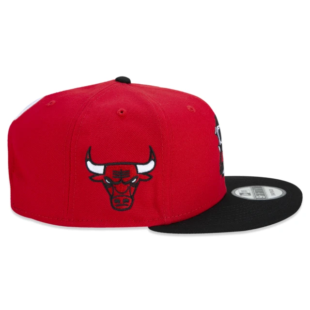 Boné 9FIFTY Chicago Bulls NBA Compound Aba Reta Vermelho