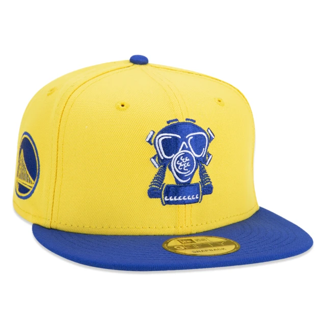 Boné 9FIFTY Golden State Warriors NBA Compound Aba Reta Amarelo