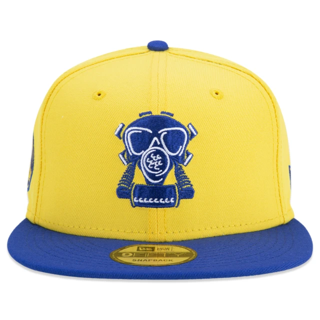 Boné 9FIFTY Golden State Warriors NBA Compound Aba Reta Amarelo