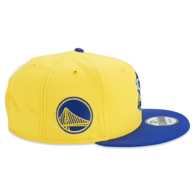 Boné 9FIFTY Golden State Warriors NBA Compound Aba Reta Amarelo