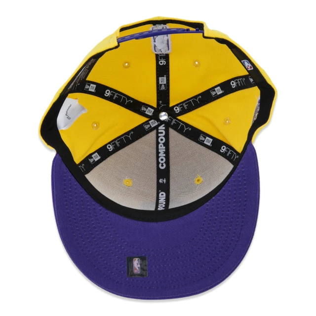 Boné 9FIFTY Los Angeles Lakers NBA Compound Aba Reta Amarelo