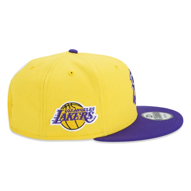 Boné 9FIFTY Los Angeles Lakers NBA Compound Aba Reta Amarelo