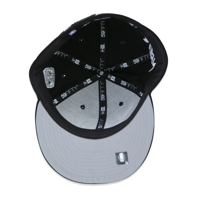Boné 59FIFTY Brooklyn Nets City Transit Aba Reta Preto