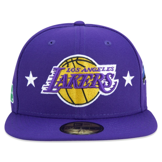Boné 59FIFTY Los Angeles Lakers City Transit Aba Reta Roxo