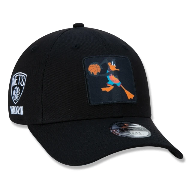 Boné Infantil 9FORTY Brooklyn Nets Space Jam Patolino Preto Aba Curva