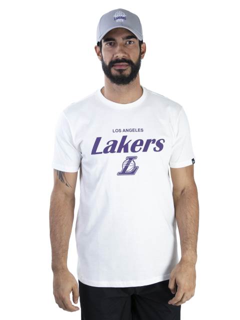 Camiseta NBA Los Angeles Lakers Essentials One Color Off White