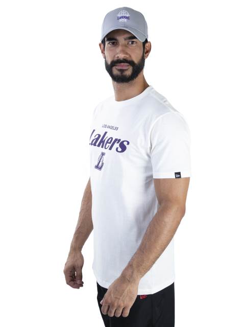 Camiseta NBA Los Angeles Lakers Essentials One Color Off White