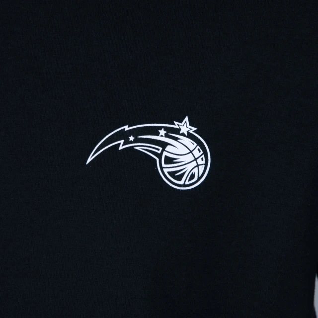 Camiseta Black Pack NBA Orlando Magic Manga Curta Preta