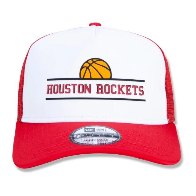 Boné 9FORTY A-Frame Trucker Snapback Aba Curva Houston Rockets Core Basketball