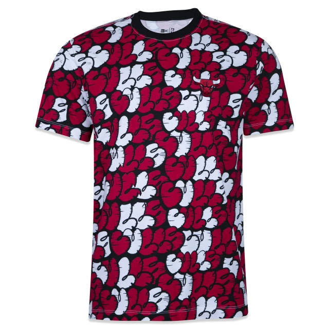 Camiseta Regular Manga Curta Chicago Bulls Street Life Sopa De Letra