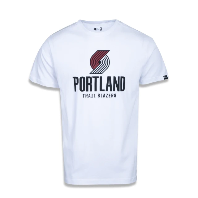 Camiseta Plus Size Regular Manga Curta Portland Trail Blazers Logo