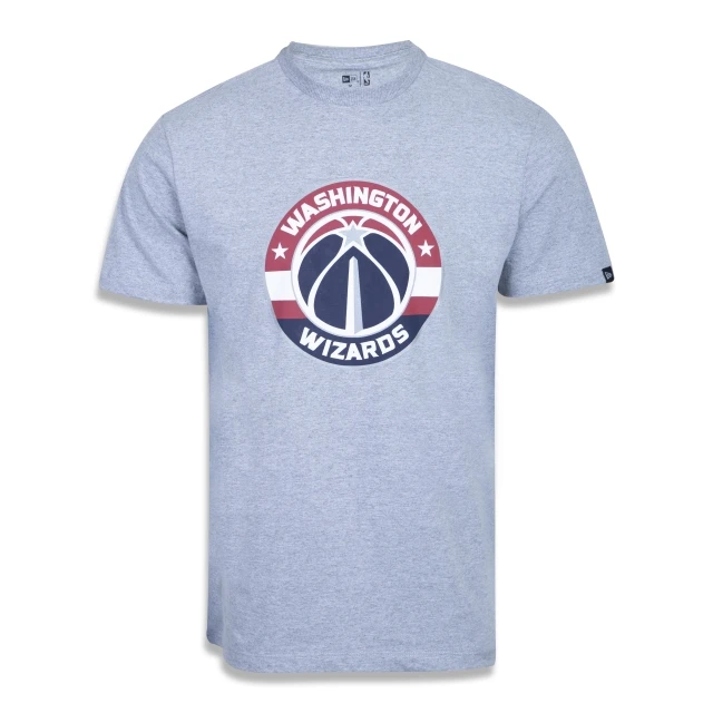 Camiseta Plus Size Regular Manga Curta Washington Wizards Logo
