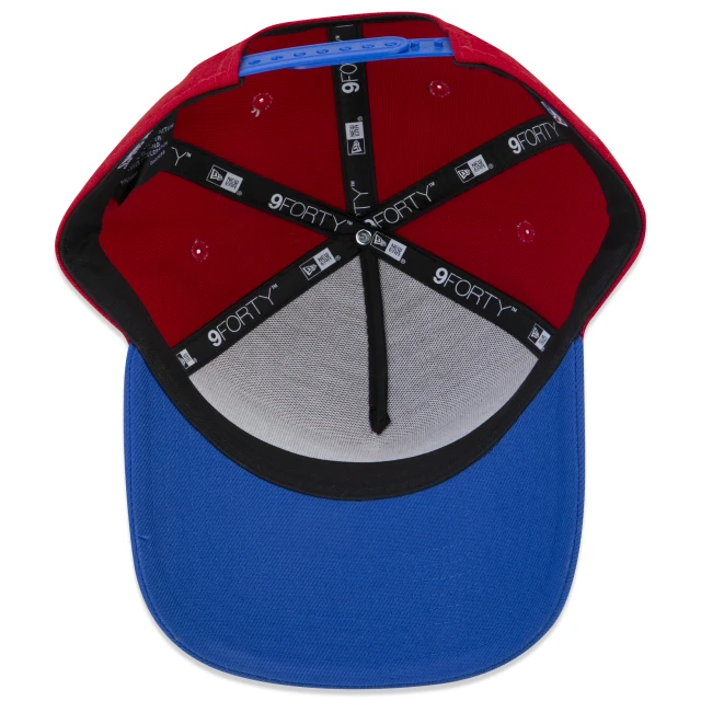 Boné 9FORTY A-Frame Snapback NBA Philadelphia 76Ers Core Aba Curva Vermelho