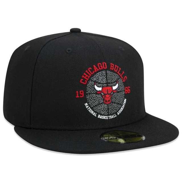 Boné 59FIFTY NBA Chicago Bulls Core Aba Reta Preto