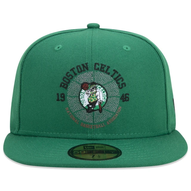 Boné 59FIFTY NBA Boston Celtics Core Aba Reta Verde