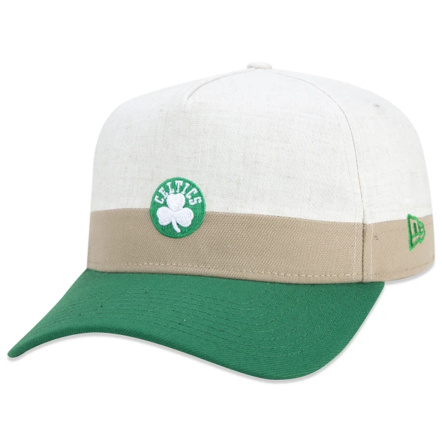 Boné 9FORTY A-Frame Snapback NBA Boston Celtics Vintage Aba Curva Areia