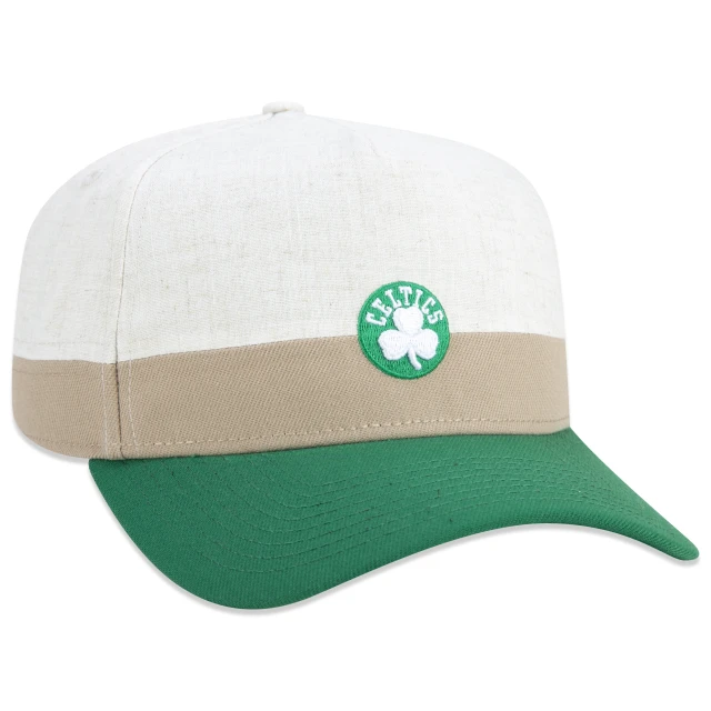 Boné 9FORTY A-Frame Snapback NBA Boston Celtics Vintage Aba Curva Areia