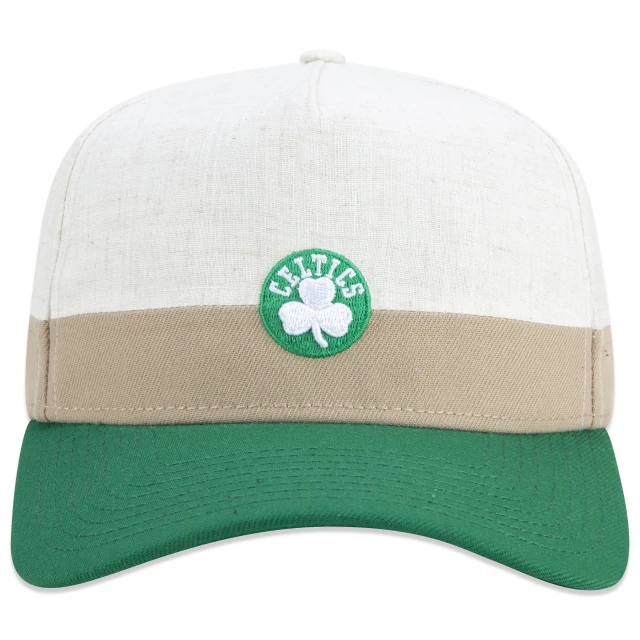 Boné 9FORTY A-Frame Snapback NBA Boston Celtics Vintage Aba Curva Areia