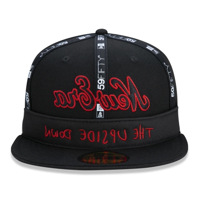 Boné 59FIFTY Stranger Things Netflix Fechado Aba Reta Preto