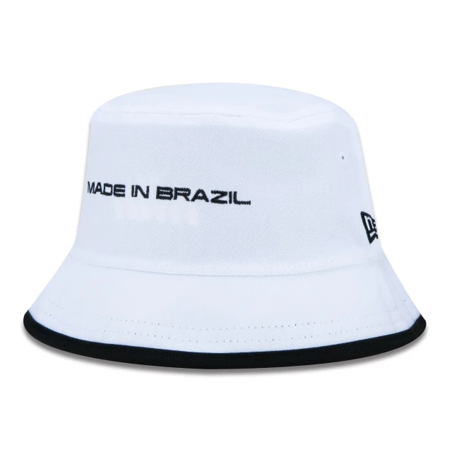 Chapéu Bucket Dupla Face MiBR Made In Brazil Preto E Branco